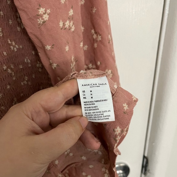 American Eagle Floral Pink Romper - Picture 6 of 6